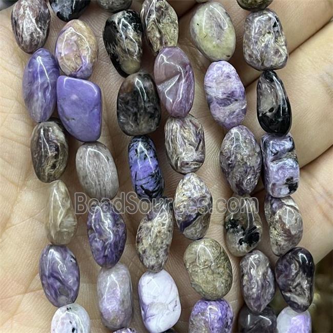 Natural Purple Charoite Chips Beads Freeform