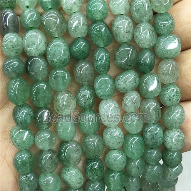 Natural Green Strawberry Quartz Chips Beads Freeform