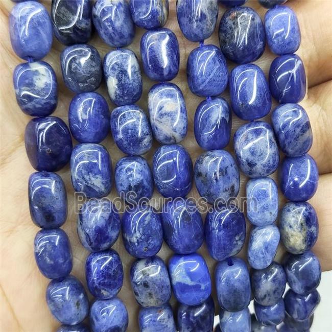 Natural Blue Sodalite Chips Beads Freeform Polished