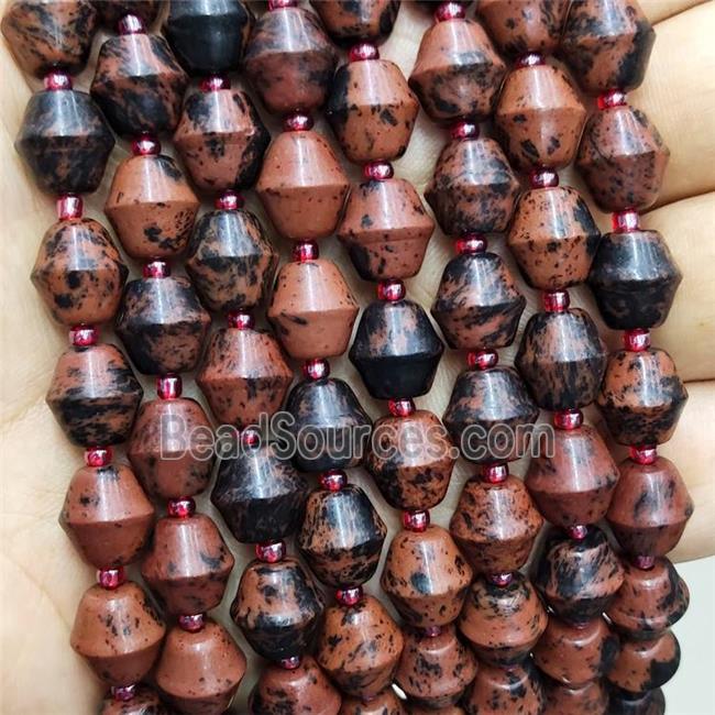 Natural Autumn Jasper Bicone Beads