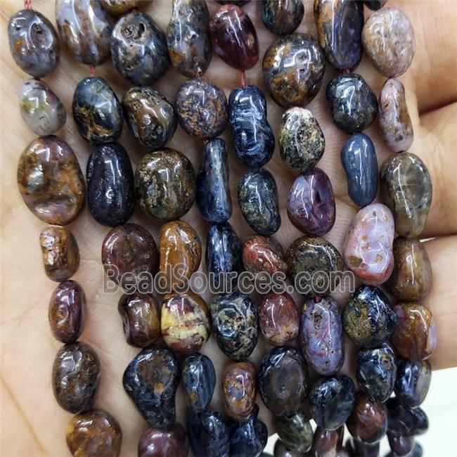 Natural Pietersite Jasper Chips Beads Multicolor Freeform