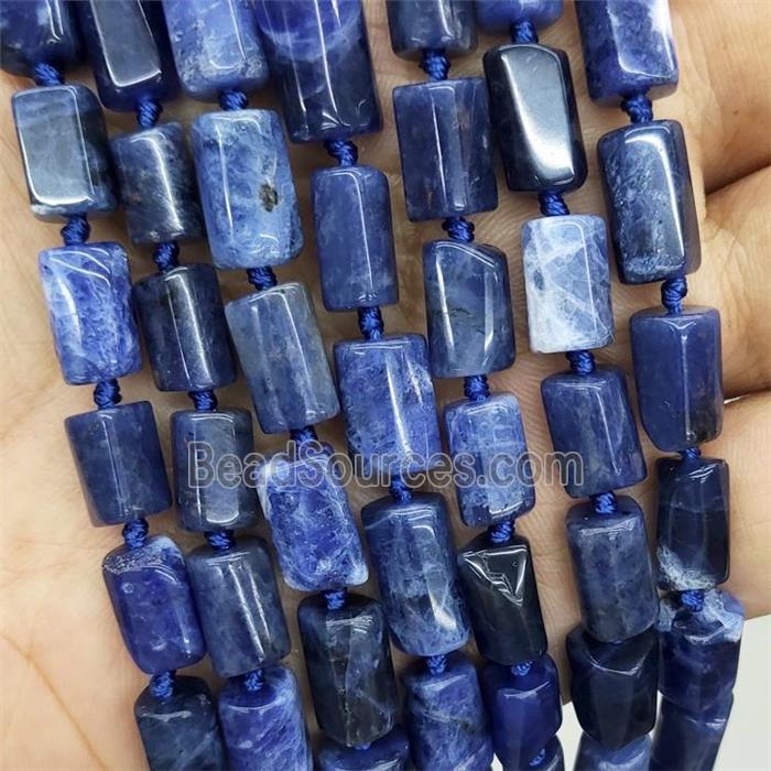Natural Blue Sodalite Beads Tube