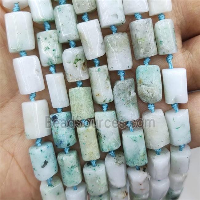 Natural Chrysocolla Beads Green Tube