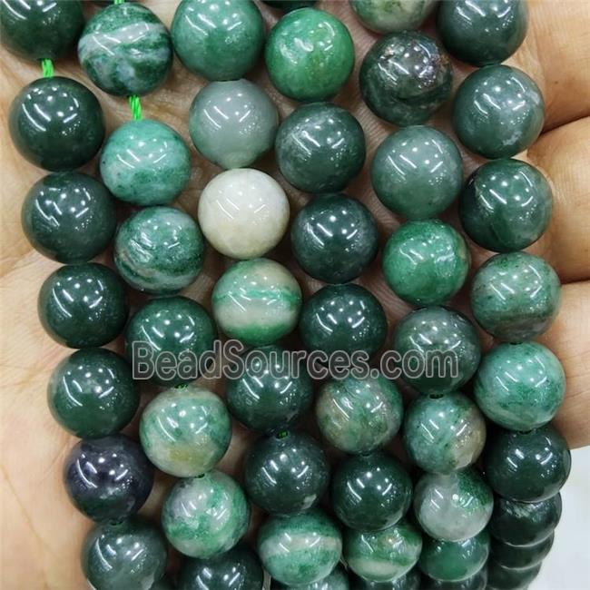 Green Verdite Beads Smooth Round Kmaite