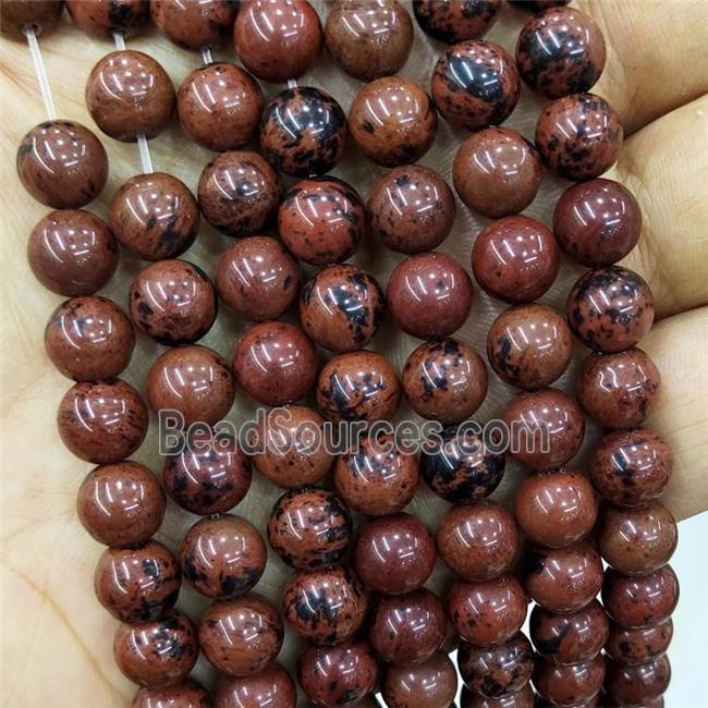 Natural Autumn Jasper Beads Smooth Round