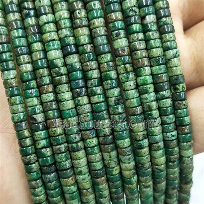 Chrysocolla Heishi Beads Green Dye