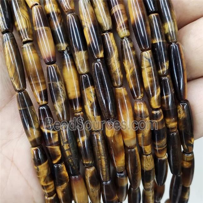 Natural Tiger Eye Stone Beads Rice