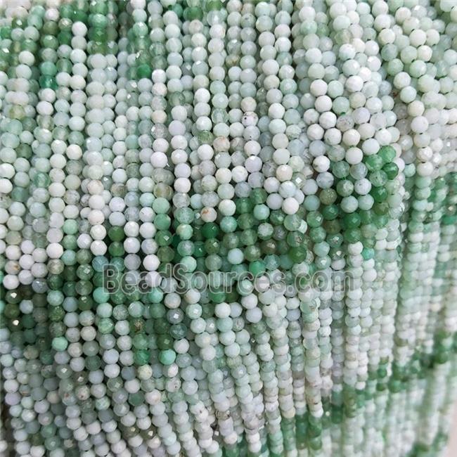 Natural Australian Chrysoprase Beads Green Faceted Round