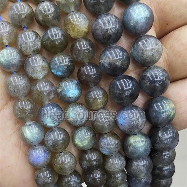 Natural Labradorite Beads Smooth Round