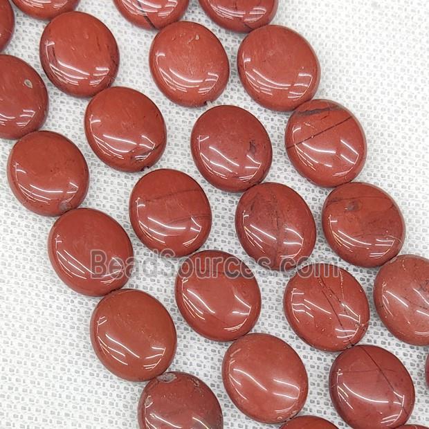 Natural Red Jasper Oval Beads