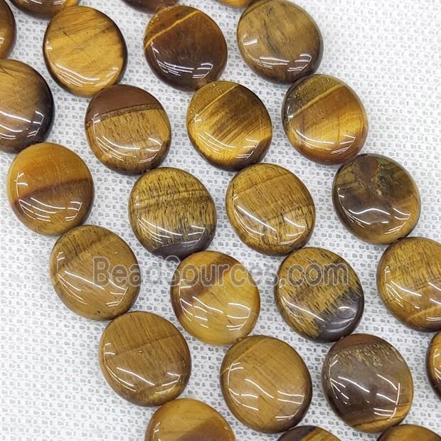 Natural Tiger Eye Stone Oval Beads