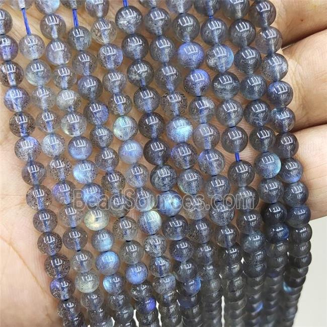 Natural Labradorite Beads AA-Grade Smooth Round