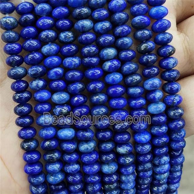 Natural Blue Lapis Lazuli Beads Smooth Rondelle