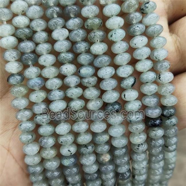 Natural Labradorite Beads Smooth Rondelle