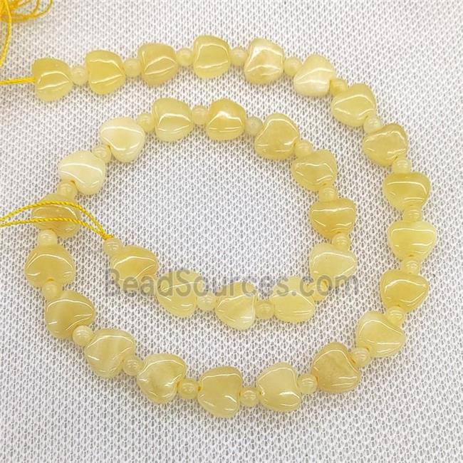 Natural Honey Jade Beads Yellow Apple