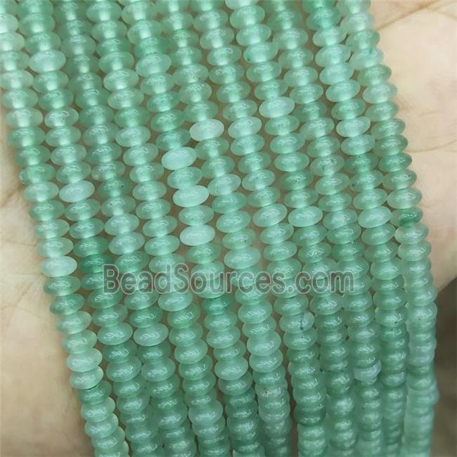 Natural Green Aventurine Beads Smooth Rondelle