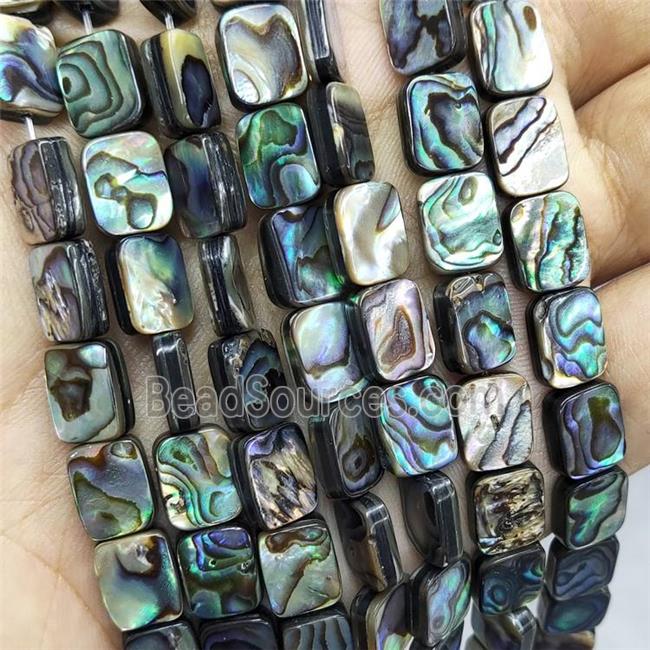 Abalone Shell Rectangle Beads Multicolor