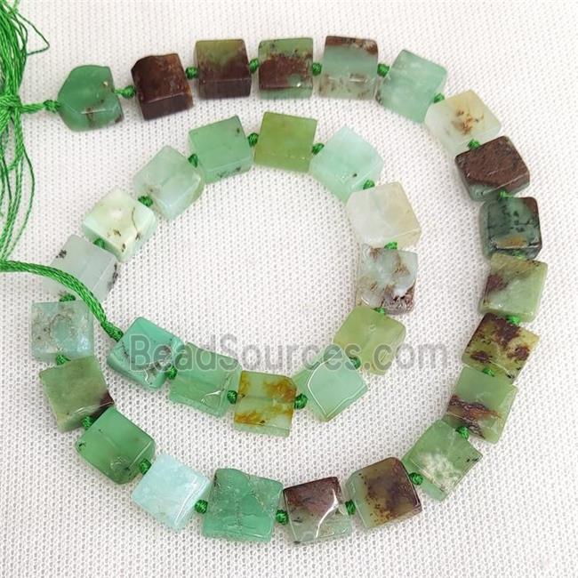 Natural Australian Chrysoprase Beads Green Square