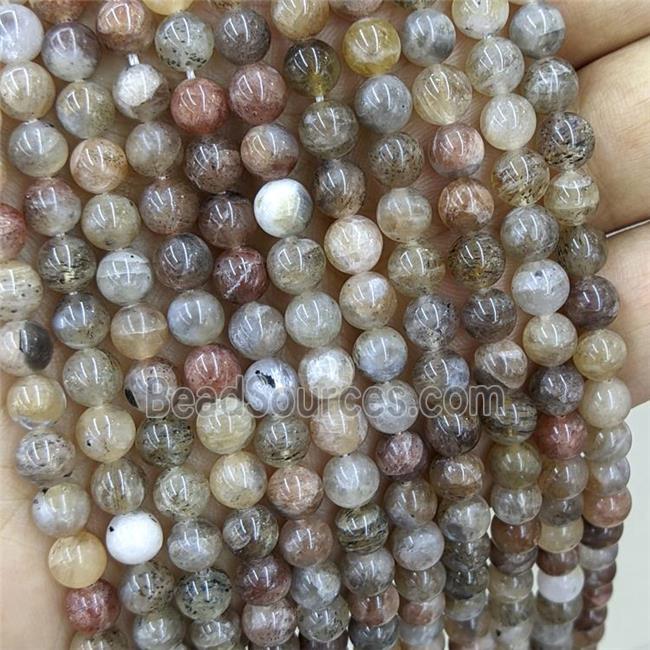 Natural Golden Super7 Crystal Quartz Beads Smooth Round