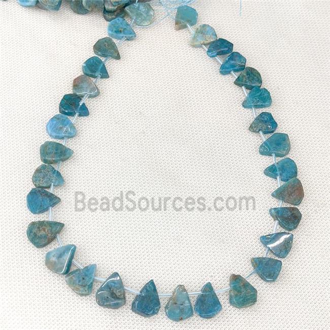 Natural Blue Apatite Beads Teardrop Topdrilled