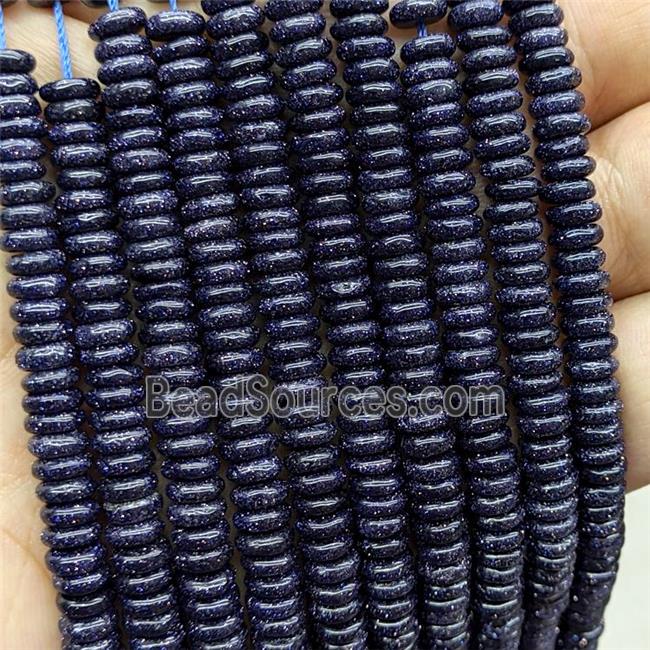 Blue Sandstone Heishi Spacer Beads