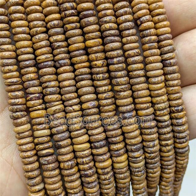 Oak Jasper Heishi Beads Brown