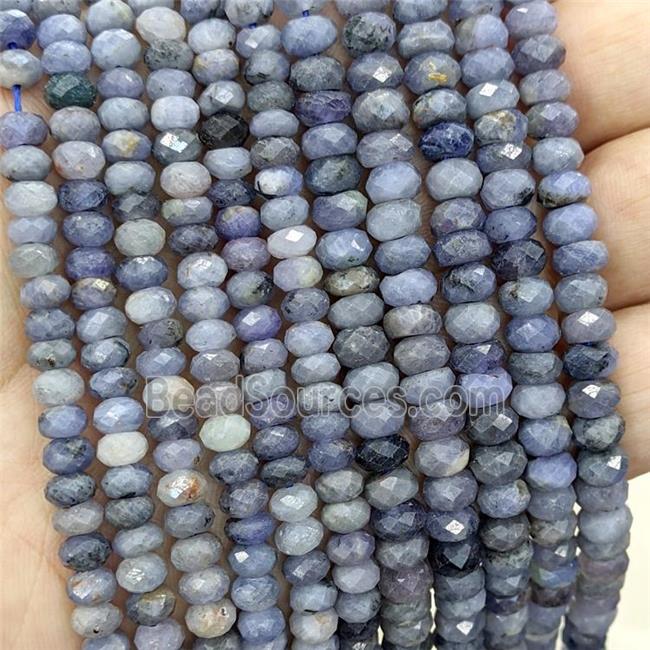 Natural Tanzanite Beads Faceted Rondelle