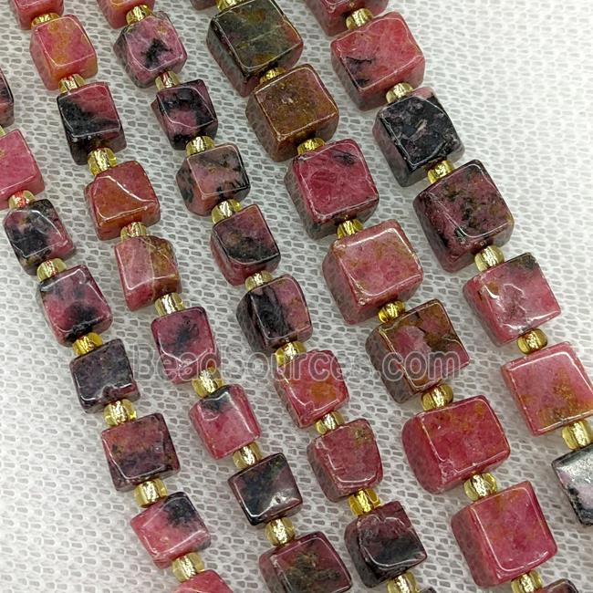 Natural Brazilian Rhodonite Beads Red