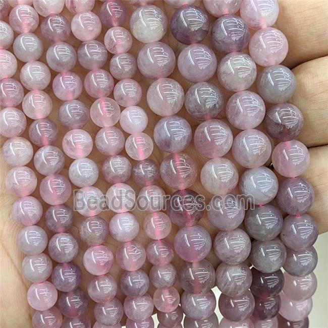 Natural Madagascar Rose Quartz Beads Pink Smooth Round