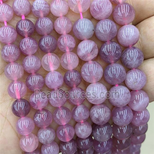 Natural Madagascar Rose Quartz Beads Pink Smooth Round