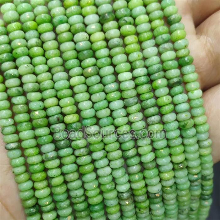 Natural Marble Beads Pave Gold Foil Smooth Rondelle Olive Dye 