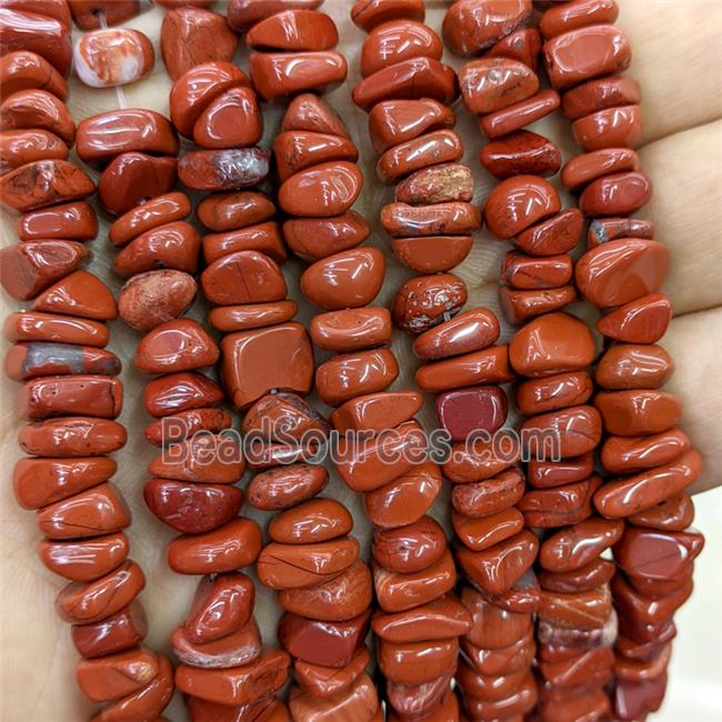 Natural Red Jasper Beads Chps Freeform