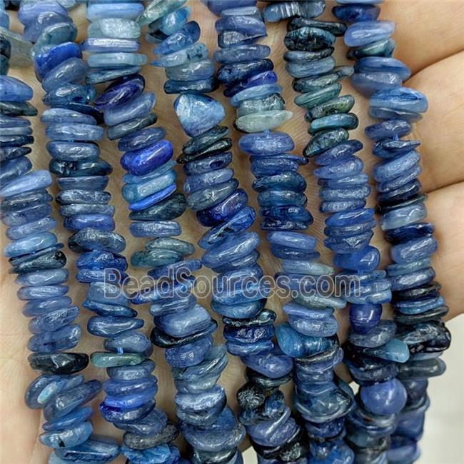 Natural Blue Kyanite Chips Beads Freeform