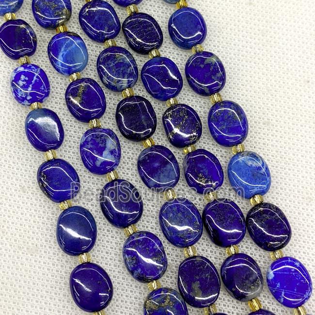 Natural Blue Lapis Lazuli Oval Beads