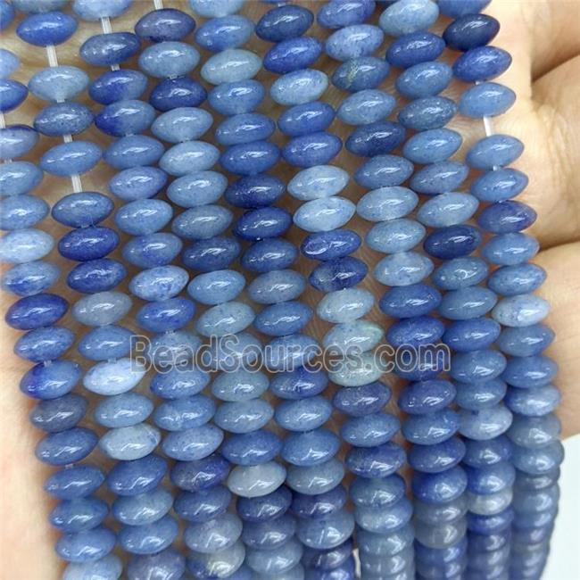 Natural Blue Aventurine Beads Smooth Rondelle