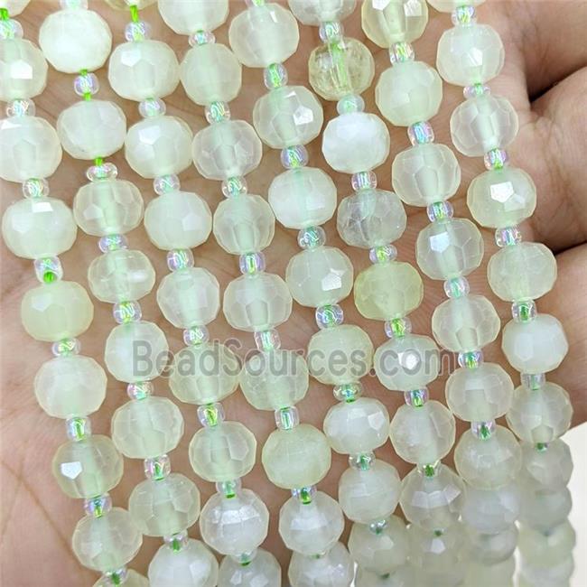 Natural Mountain Jade Beads Faceted Rondelle