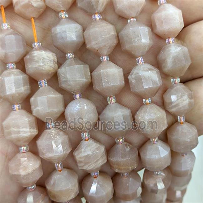 Natural Sunstone Bullet Beads Peach