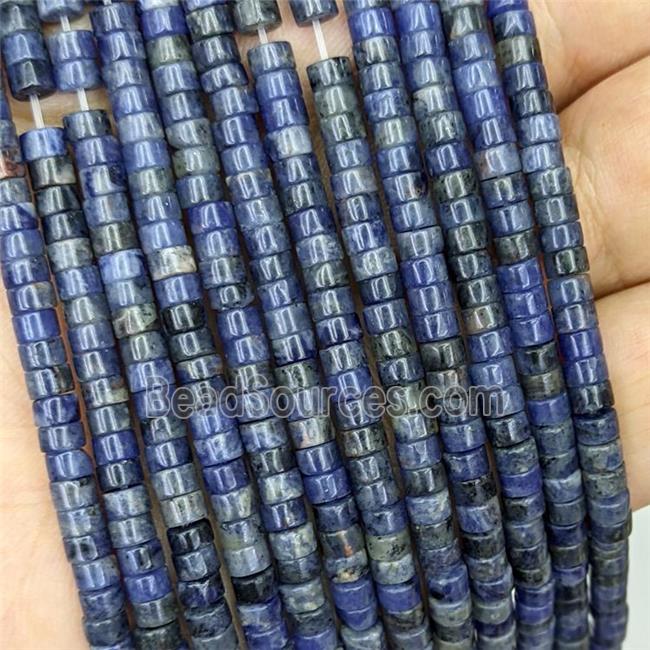 Natural Blue Sodalite Heishi Beads