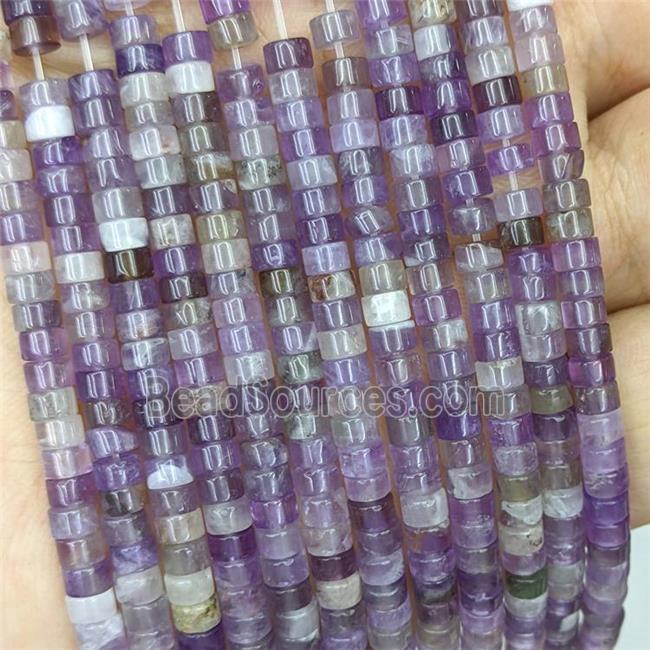 Natural Amethyst Heishi Beads Purple