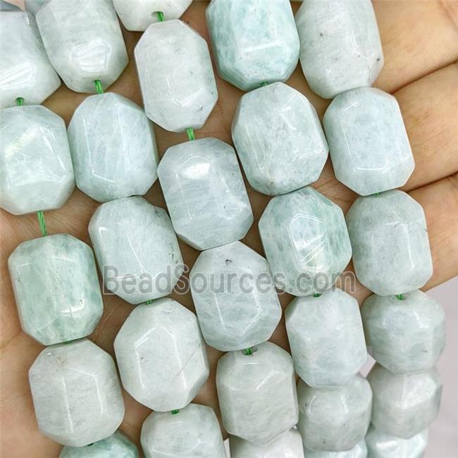 Natural Amazonite Column Beads Faceted