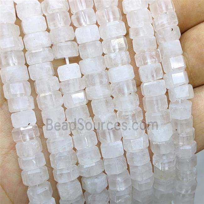 Natural Clear Quartz Hexagon Beads