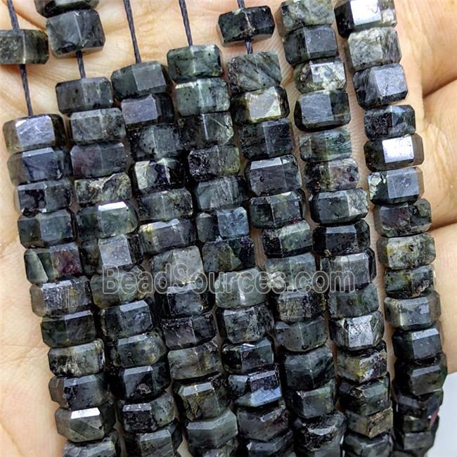 Natural Labradorite Hexagon Beads