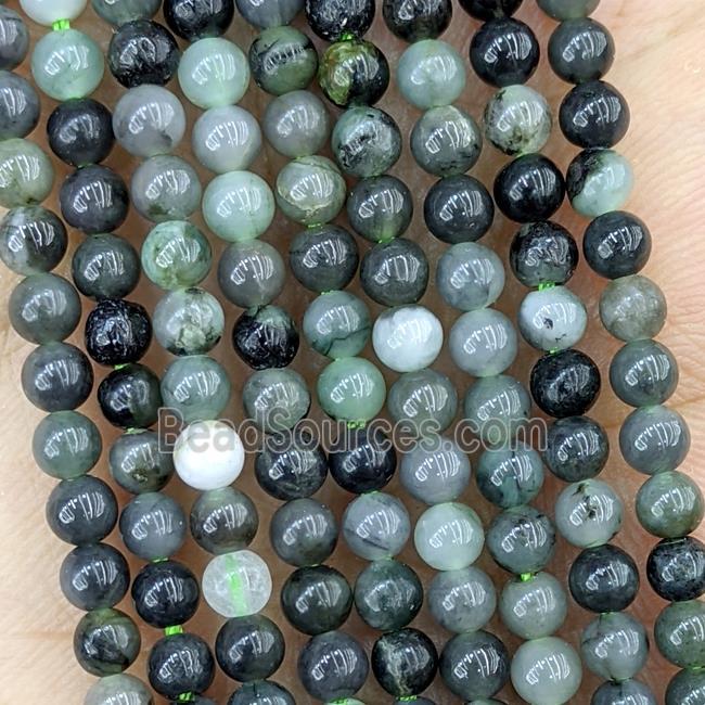 Natural Emerald Beads Green Smooth Round