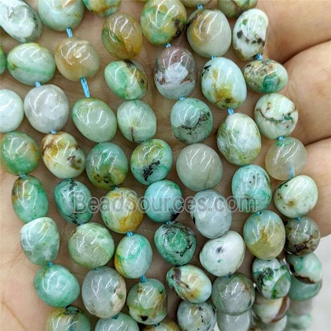 Natural Chrysocolla Chips Beads Freeform Green