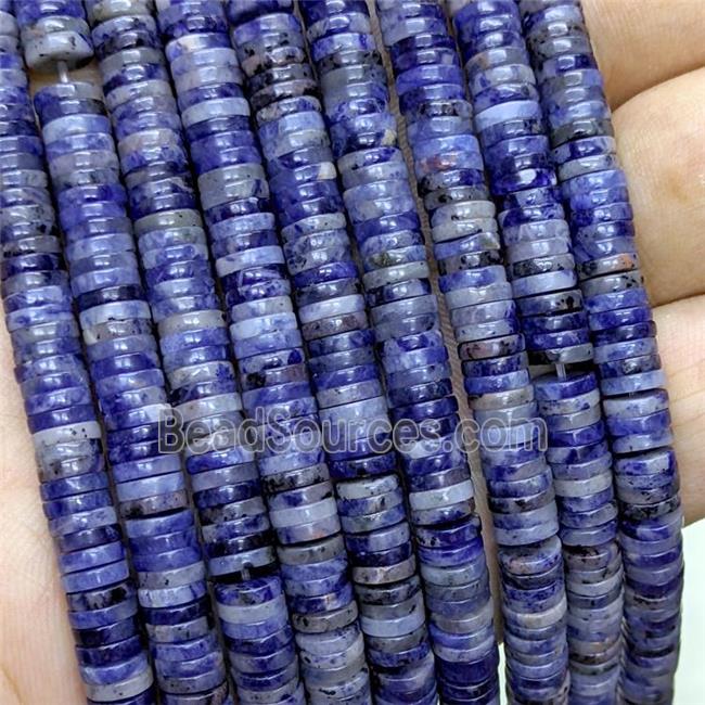 Natural Blue Sodalite Heishi Beads