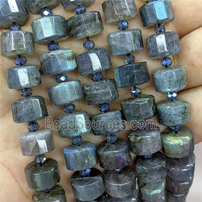 Natural Labradorite Heishi Spacer Beads