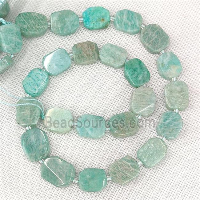 Natural Green Amazonite Beads Rectangle