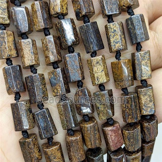 Natural Bronzite Tube Beads