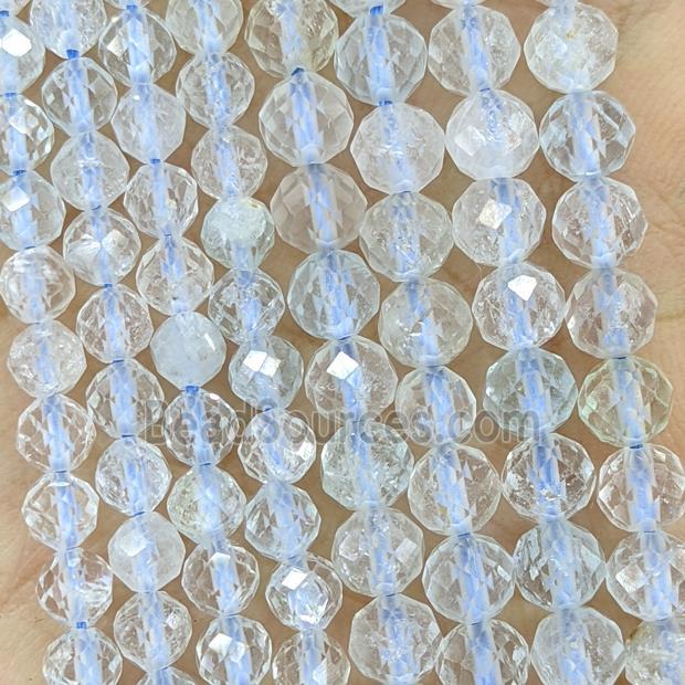 Natural Blue Topaz Beads Faceted Round