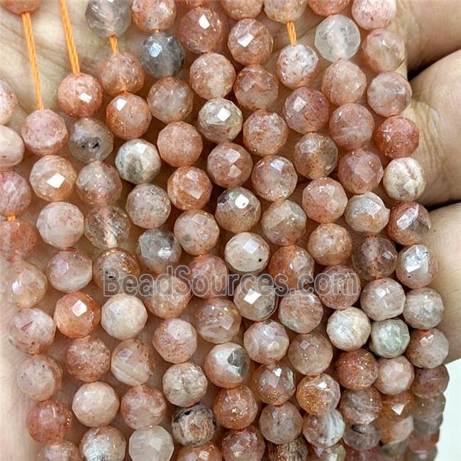 Natural Golden Spot Sunstone Beads Orange B-Grade